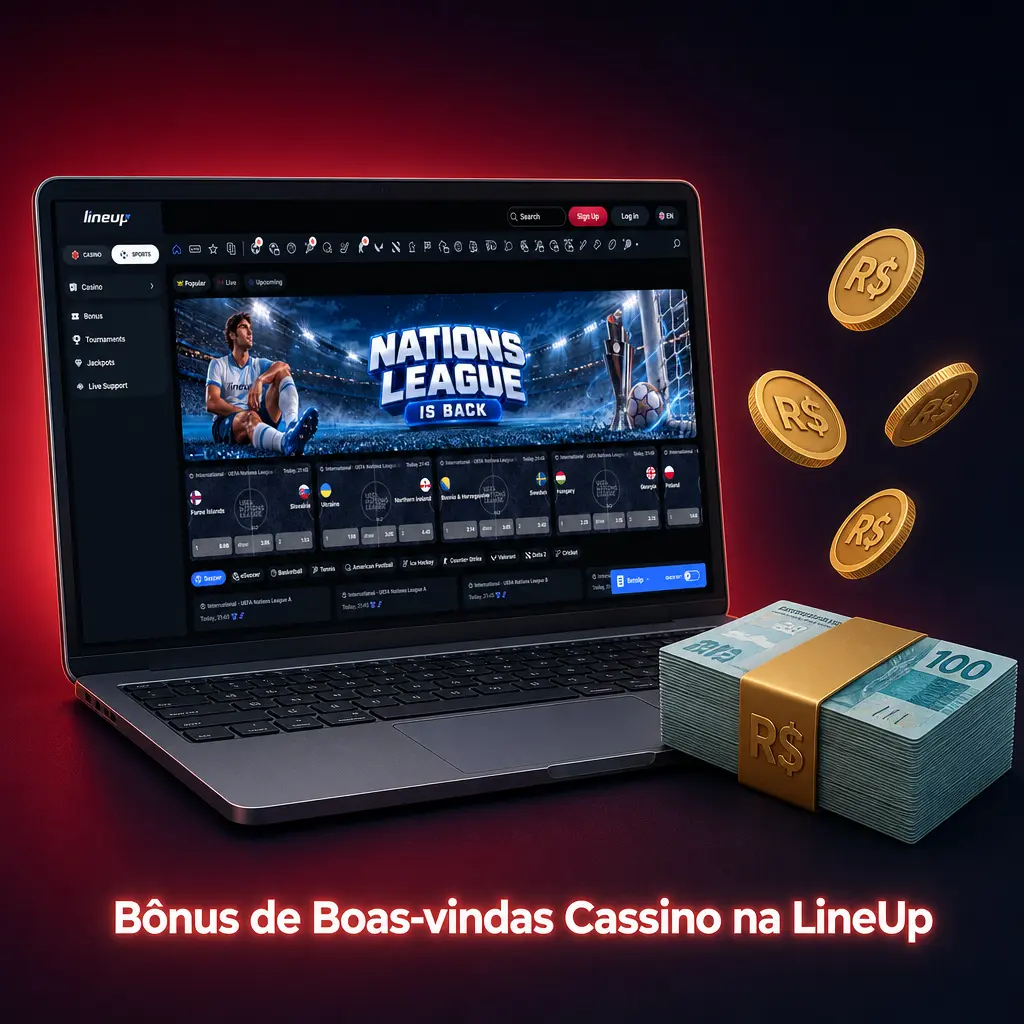 Bônus de boas-vindas Cassino LineUp: até 300% no depósito mais 200 rodadas grátis em caça-níqueis selecionados