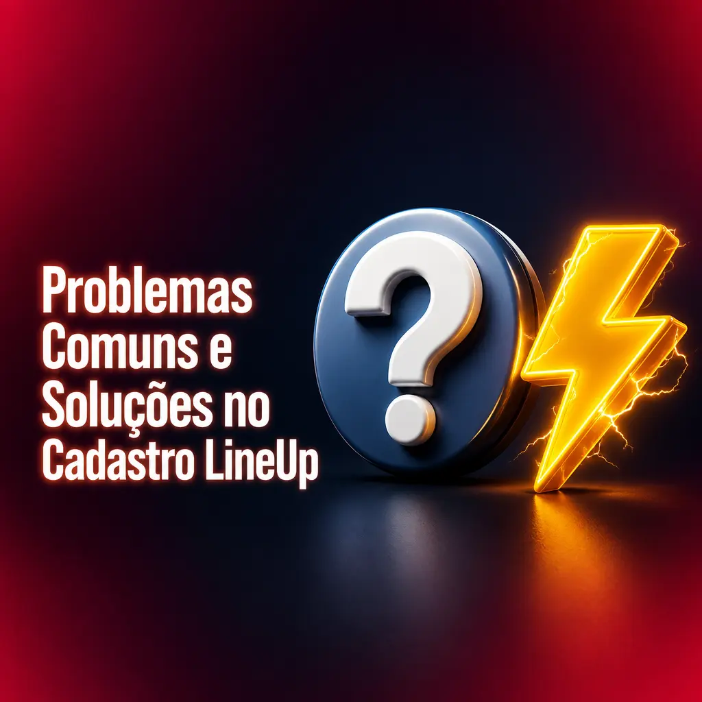 Problemas comuns e soluções para resolver erros no cadastro da LineUp, como CPF recusado, código de verificação e depósitos.