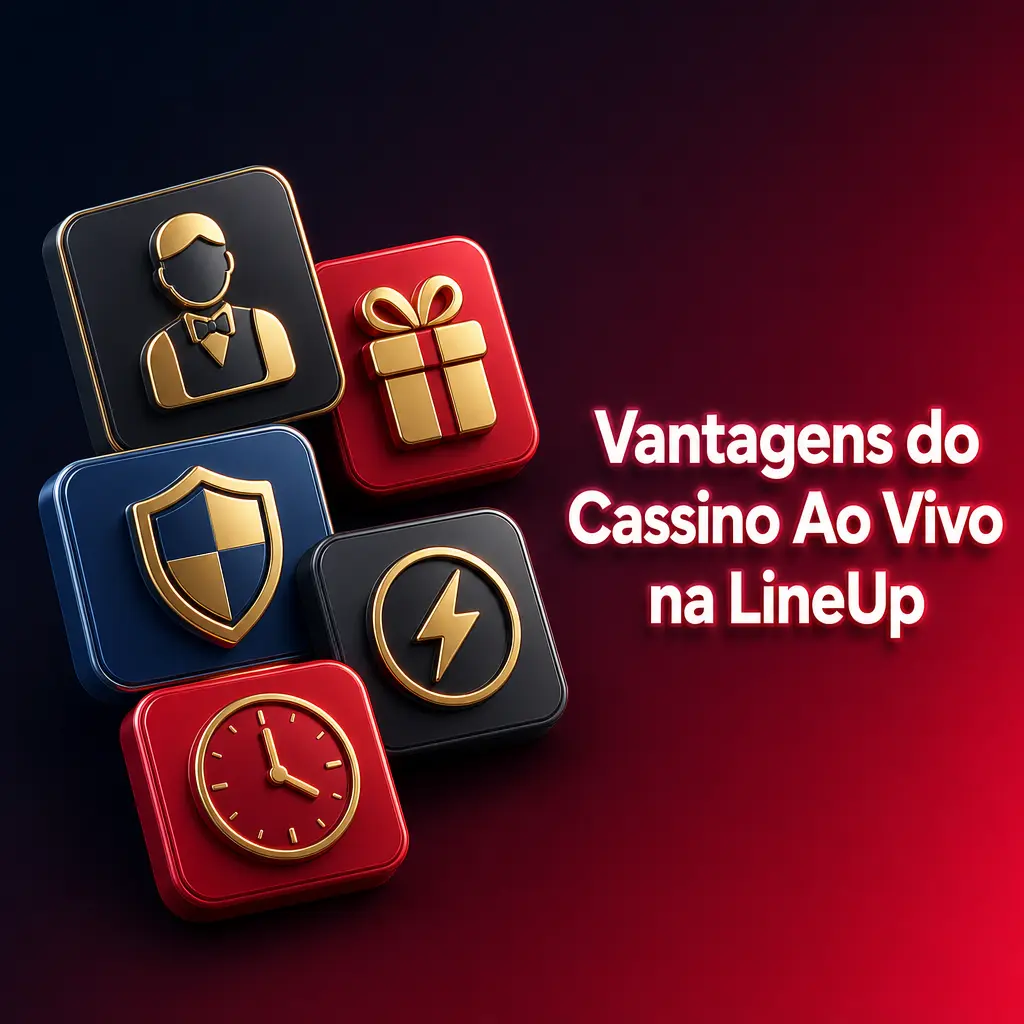 Crupiê profissional em mesa de cassino ao vivo da LineUp, com transmissão em vídeo HD e chat em tempo real.